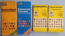 4 (+ 11) ADAC LANDKARTEN VINTAGE JAHRESGABEN F MITGLIEDER 60-/70-iger J ZUST GUT