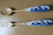 Gabel und Löffel mit Keramik