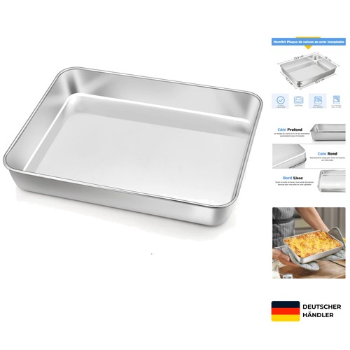 Edelstahl backblech 24x18cm - backblech,