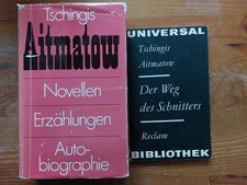 2x Tschingis Aitmatow Novellen Erzählungen Autobiographie Der Weg des Schnitters