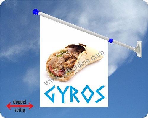 Flagge gyros imbiss grill - gyros,, imbiss,