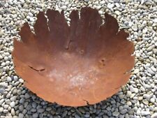 Edelrost Pflanzschale Riss auf 3 Kugeln Dekoschale Schale Metall Blumenschale