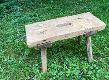 alter uriger Melkschemel Bauernschemel Bauernhocker Hocker Schemel