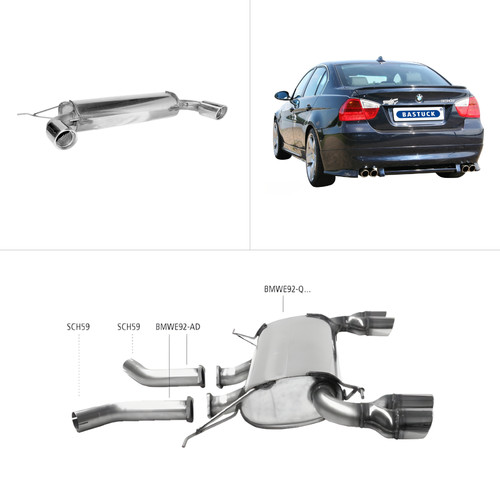Bastuck sportauspuff bmw 3er - sportauspuff,