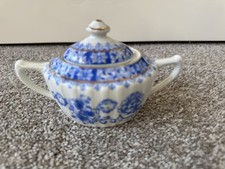 Zuckerdose China Blau
