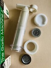 knoblauchpresse Knoblauchschneider Edelstahl-Metalteile   Kunststoff-Body  NEU