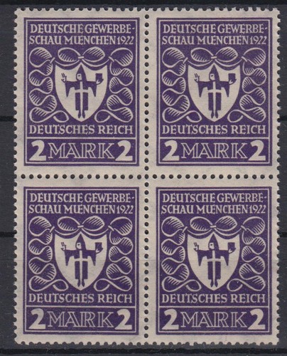 Deutsches reich 200 4er - 4er, block