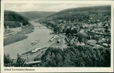 Ansichtskarte Karlshafen Oberweser Schiffe(Nr.9733)