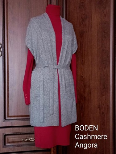 Women boden vest grey cashmere - women,