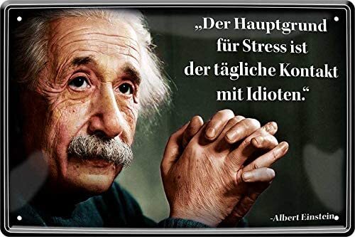Blechschild albert einstein - blechschild,