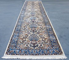 handgeknüpfte Orient Galerie exklusiver Kaschan Läufer Perserteppich 490x110 cm