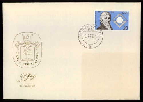 Ddr fdc 1977 carl friedrich - ddr,