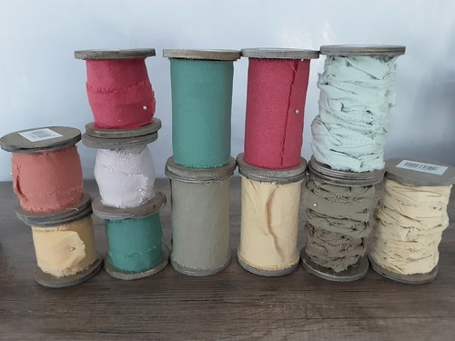 Baumwollband auf holzspule m - baumwollband,
