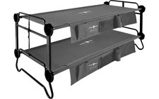 Disc-O-Bed Stockbett mit Seitentaschen XL Anthrazit Campingzubehör B-Ware