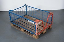 Gitteraufsatzrahmen f. Palette Palettenaufsatz Stapelbox Gitterbox 120x80x40 cm