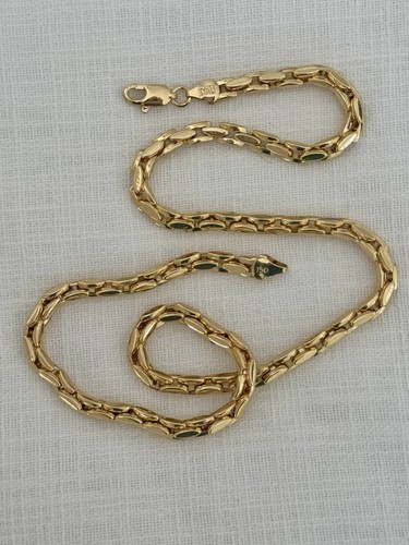 Zoll halskette gelbgold - 23, 1/2