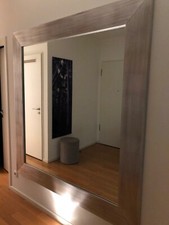 Designerspiegel Treves von Promemoria 1,7 x 1,8 Rahmen Eiche, silber gebürstet