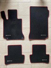 Original Mercedes-Benz AMG Fußmattensatz schwarz, Roter Rand C-Klasse W204 S204