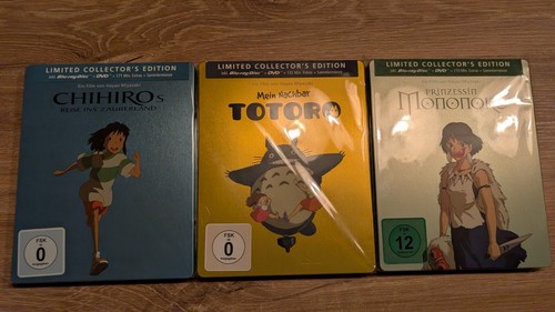 Studio ghibli steelbook trio - studio,