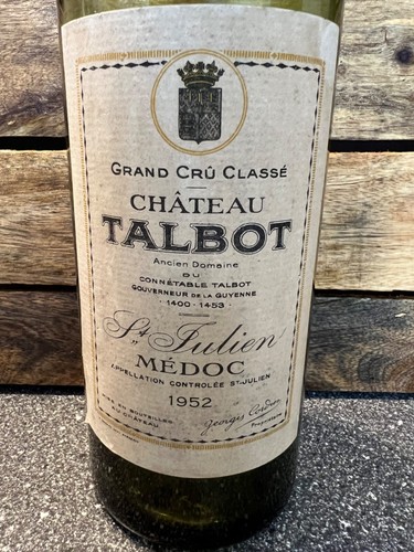 Chateau talbot 1952 magnum - chateau,