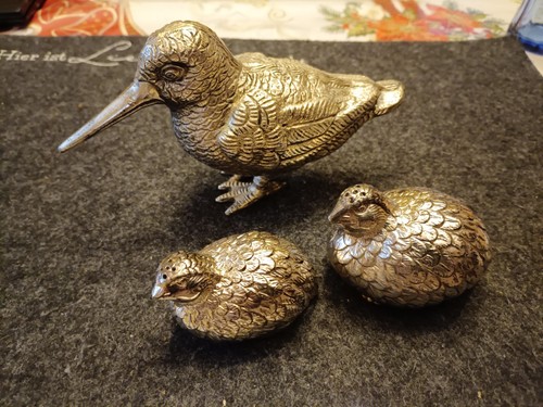 Deko vögel alpakasilber - vögel,