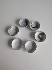 ✅ Depot - 6x Kleine Scgüsseln - Schälchen - Goldrand - Gold - Marmor Optik ✅