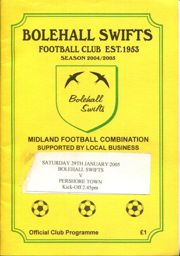 Bolehall swifts pershore - bolehall, v