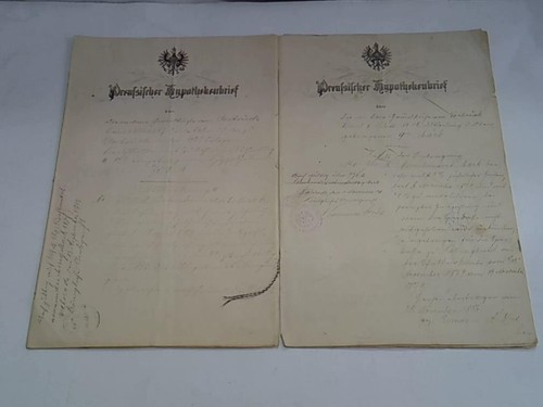 Preußischer hypothekenbrief - preußischer,