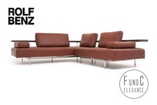 Rolf Benz Dono Couch Sofa Eckcouch Ecksofa Leder Dono braun cognac Auszug