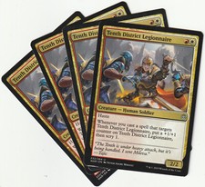 ✪ 4 MAGIC The Gathering TENTH DISTRICT LEGIONNAIRE Creature PLAYSET WAR/EN NM/EX