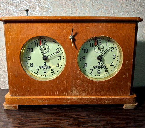 Vintage sowjetische schachuhr - sowjetische,