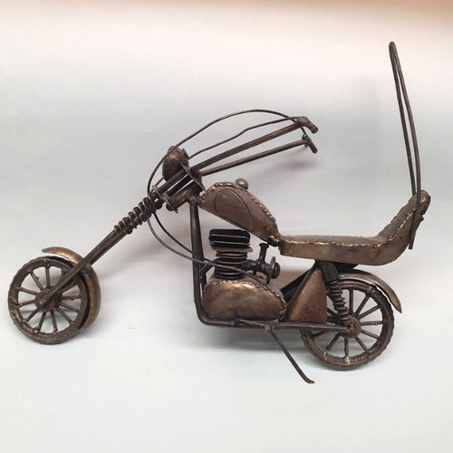 Handgefert motorrad skulptur - handgefert., motorrad-skulptur