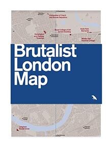 Brutalist london map guide to - london,