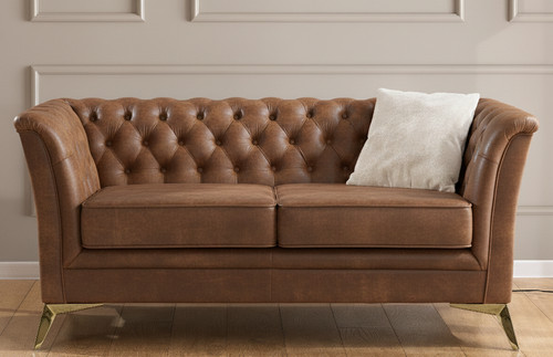 Wildleder look chesterfield - wildleder,