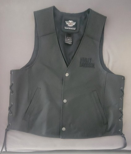 Harley davidson lederweste - davidson,