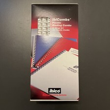 100 Stk. Ibico IbiCombs Bindekämme Kunststoff weiß 14mm für A4 21 Ringe