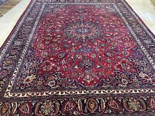 Lagerverkauf Perser Teppich Handgeknüpf Top Qualität 387x300 Rot Mashad