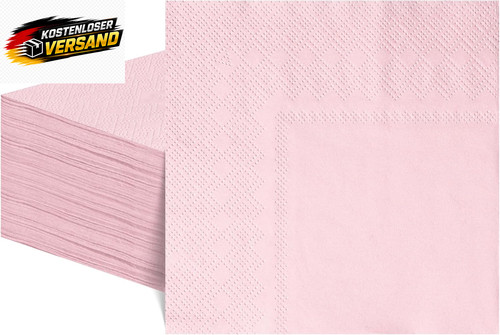 Rosa servietten 25x25 - servietten,