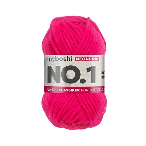 Myboshi wolle neonpink 50 - wolle,