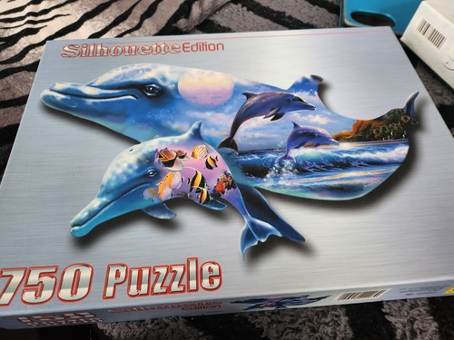 Silhouette puzzle delfine 750 - delfine,