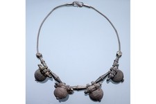 80,5g Silber Collier alte Halskette Anhänger Tribal Ethno Schmuck Indien Tuareg