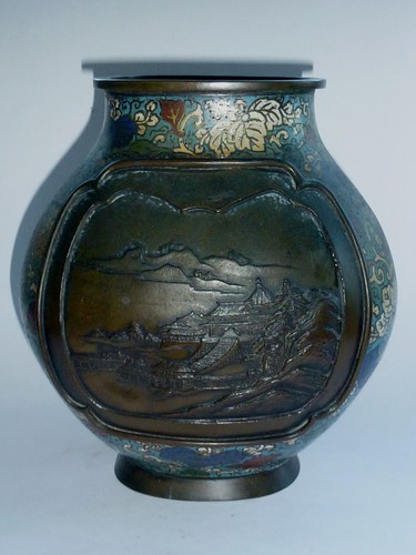 Rar china bronze cloissone - china,