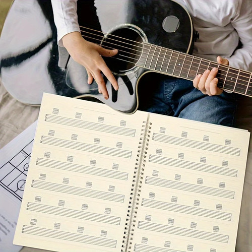 Gitarren notizbuch notenblatt - gitarren-notizbuch,