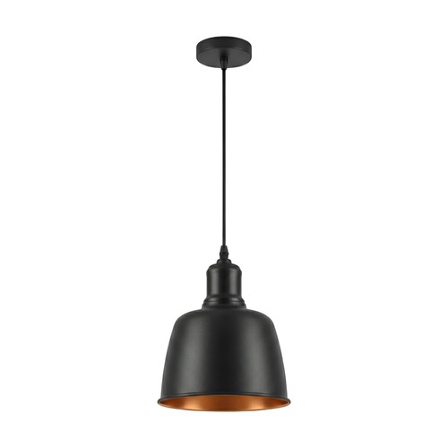 Pendelleuchte schwarz gold e27 - gold,