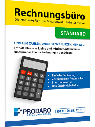 Rechnungsprogramm prodaro - rechnungsprogramm,