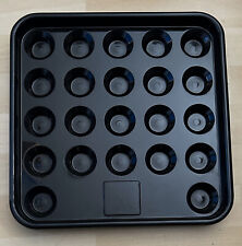 Billard Ball Tablett Ballhalter Snooker Kugel Lagerung für 22 Kugeln; Schwarz