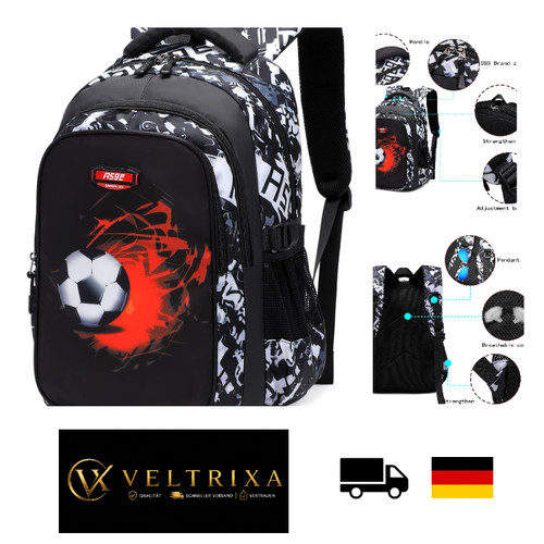 Asge schulrucksack grau unisex - asge,