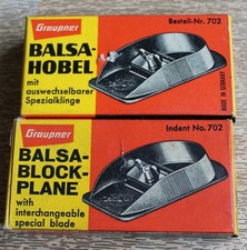 2 mal alte Graupner Balsahobel
