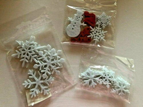 Filz streuteile schneeflocken - streuteile,