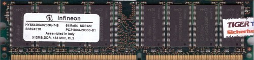 Infineon hys64d64020gu b - infineon, hys64d64020gu-7-b